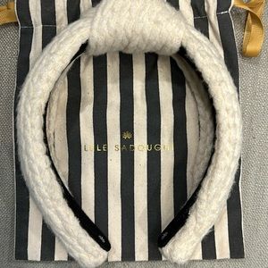 Lele Sadoughi Tan Sweater Cable Large Headband